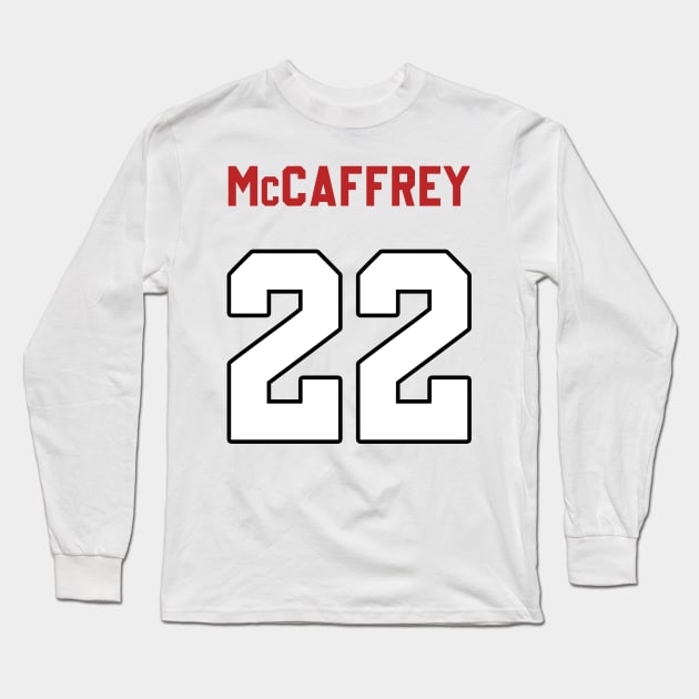Christian McCaffrey Back Long Sleeve T-Shirt by Cabello's